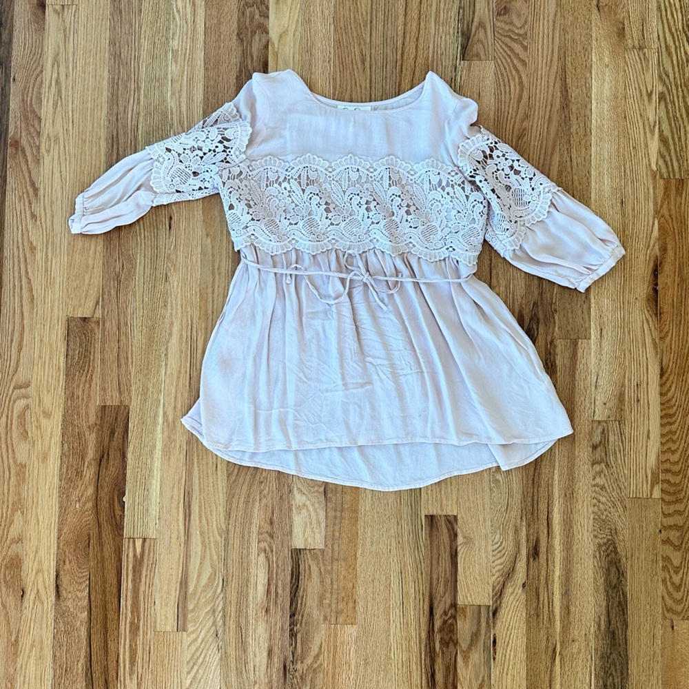 Jessica Simpson Pink Babydoll Maternity Shirt